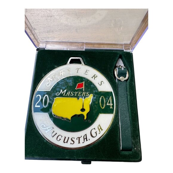 2004 Masters Golf Tournament Augusta GA Bag Tag Collectible Souvenir Orig Case - Picture 3 of 8